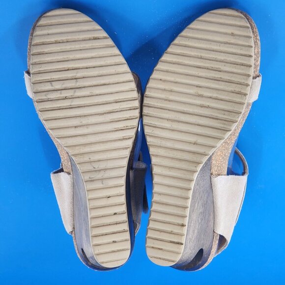 TSUBO Women's Tehina Platform Cut Out Wooden Wedge Heel High Top Sandal - Picture 10 of 10